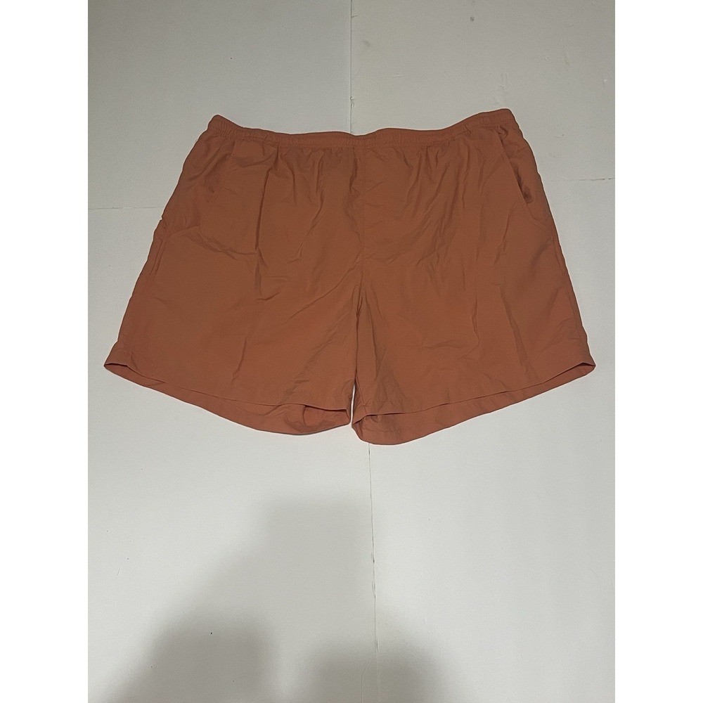 Columbia PFG Backcast Men Shorts Size XL Orange 6" Inseam Fishing Swim